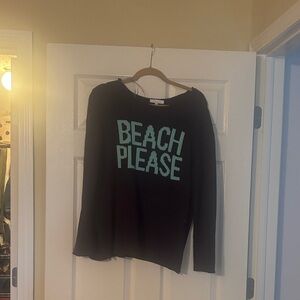 Miracle Black Sweater with Green Text